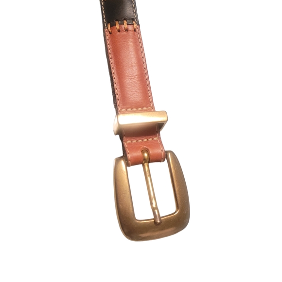 Fossil Colorful Stitched Leather Belt Women's Size M - Picture 8 of 8